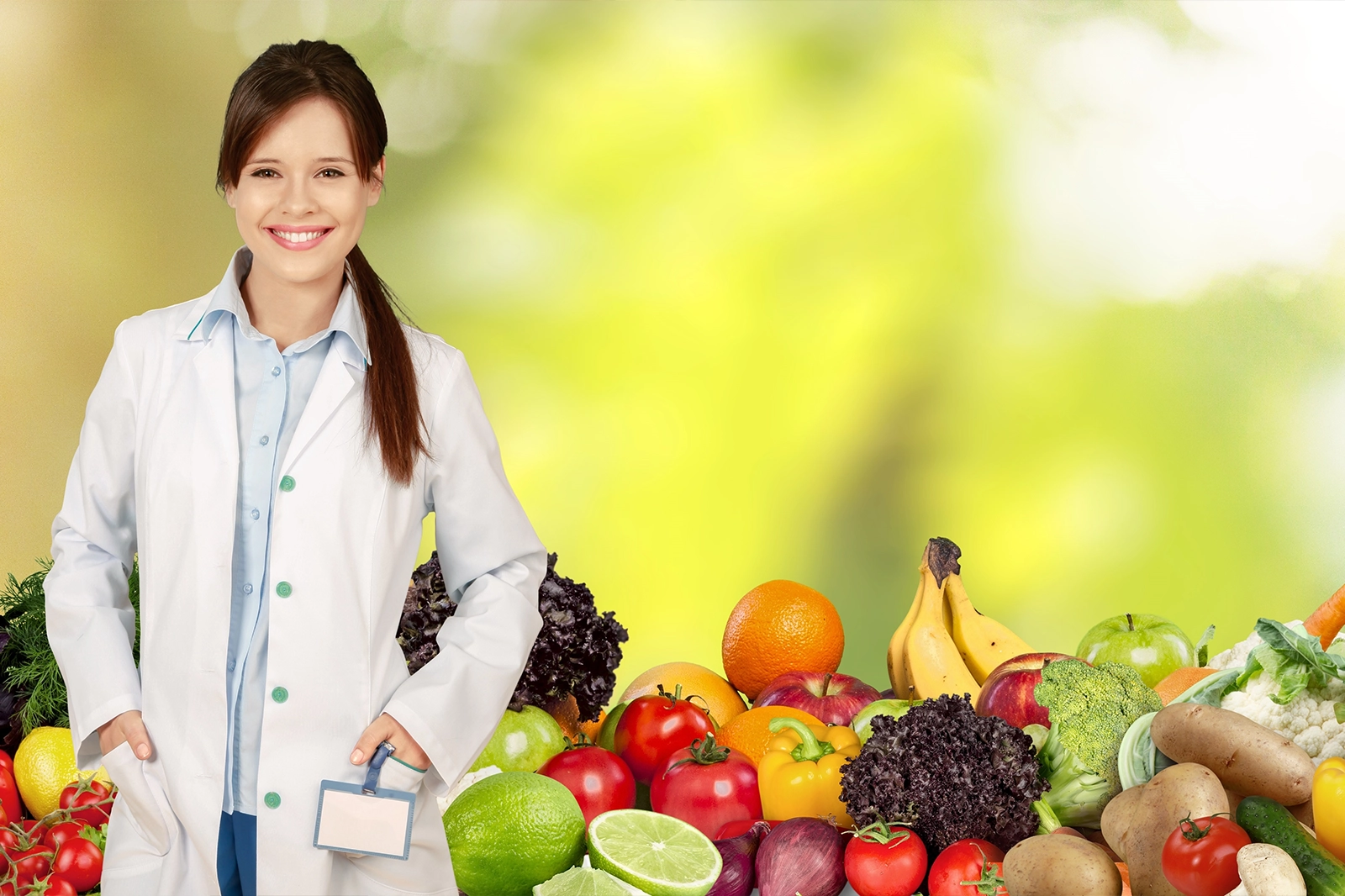Panier de fruits et légumes frais
